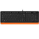 A4Tech FK10 Q USB Türkçe FN-MULTİMEDYA Siyah/Turuncu Klavye