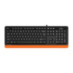 A4Tech Fstyler FK10 Kablolu FN Multimedya TR Q Klavye siyah-turuncu