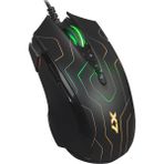 A4Tech Oscar X7 Neon Maze 2400Dpı Usb Makrolu Kablolu Gaming Mouse Siyah X89