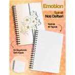 A5 - 15X21 cm Spiralli Sert Kapak Noktalı Tarihsiz Ajanda Not Defteri EMOTION-T1136