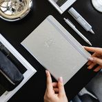 A5 Bullet Journal Noktalı Defter 140 gr. 80 Yaprak Silver Glow