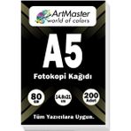 A5 Fotokopi Kağıdı 200 Adet 80 gr 14,8 x 21CM Artmaster A5 Boy Fotokopi Kağıdı Yazıcı Kağıdı 200 Lü - A5 - 200 Adet