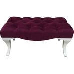 A5 HOME Kapitone Mürdüm Bench Puf Makyaj koltuğu uzanma koltuğu