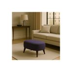 A5 HOME Oval Puf Koltuk Mor 53x35 Uzanma Koltuğu Makyaj Koltuğu