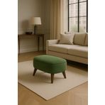 A5 HOME Oval Puf Koltuk Yeşil 53x35 Uzanma Koltuğu Makyaj Koltuğu