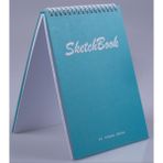 A5 Sert Kapaklı Eskiz Defteri 200 Gr. 30 Yaprak (60 Sayfa) 14,8 x 21 cm Sketchbook - Turkuaz