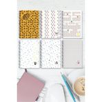 A5 Spiralli 6'lı Set 96 Sayfa Çizgili Defter Karton Kapak Ikonik Seri