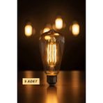 A6 LED Filament Ampul 6W 2700K Amber Cam – Sarı Işık – 600 Lümen - 10Adet
