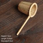 A6 Stili Teaism Çay Masa Dekor Çay Dekoratif Çay Süzgeçleri Bambu Rattan Kabak Şekilli Çay Yaprakları Huni Töreni Aksesuarları (Yurt Dışından) - Renkli - çay seti