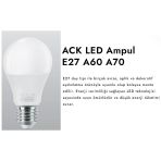 A60 Led Ampul 6500k Beyaz Işık 880lm 9w E27
