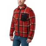 A60058FELSLICHT CHECK JKT M Koyu Kırmızı Ceket Yaka Regular Fit Kadın Mont