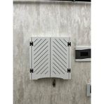 AA Ahşap Elektrik Pano Düzenleyici Duvar Düzenleyici Ahşap Dekoratif Beyaz Kutu Anahtarlık Yan Çizgi