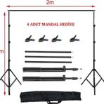 Aa Plus 2X2 Metre Fon Standı Background Stand 4 Mandal