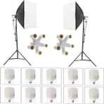 Aa Plus 5 Duylu Softbox (2 Adet) + 2 M Işık Ayağı +10 Adet 20 Watt Led Lamba (Toplam 18000 Lümen)