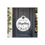 AA Shop Hoşgeldiniz Kapı Süsü Modern Dekoratif Ahşap Kapı Süsü Ev Giriş Kapı Dekoru