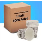AA Shop Karton Bardak 3000 Adet Sızdırmaz ve Kaliteli 6.5 Oz Çay Kahve İçin İdeal