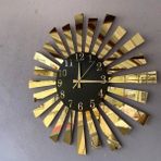 AA Shop Siyah Gold Aynalı Pleksi Piyano Model Sayılı Ev Hediyelik Duvar Saati - Siyah - Gold - 50 x 50 cm