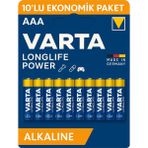 Aaa Ince Kalem Pil 10'lu Ekonomik Paket - Alkalin Uzun Ömürlü - 10 Adet