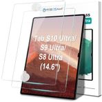 AACL [2 Paket] Samsung Galaxy Tab S8 Ultra Ekran Koruyucu için Temperli Cam, [Kabarcıksız][Çizilmez][Kılıf Dostu]