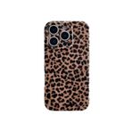 aaknhen Kahverengi Siyah Leopar Çita Baskılı Telefon Kılıfı iPhone 15 Pro 6.1 inç Trendy Vintage Hayvan Desenli Mat Yumuşak İnce TPU Tam Kamera Koruyucu Kapak Havalı Kızlar Kadınlar için (iPhone 15