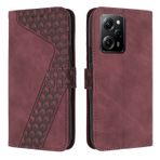 AAOCLO Xiaomi Poco X5pro Pocox5pro Redmi Note 12 Pro Note12Pro 22101316C 22101316I 22101320G ile Uyumlu Düşme Önleyici Kapaklı Deri Kılıf (Şarap kırmızısı, Xiaomi Pocox5 pro)