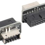 AAOTOKK 2Pack USB 3.0 19 Pin Header USB 3.1 Tip-E 20 Pin Header Ön Panel Adaptörü USB 3.0 19 Pin Dişi 20 pin Tip E 3.1 Dişi Bilgisayar Anakartı için Ön Panel Başlık Konektörü. (19Pin)
