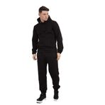 Aarhon® Erkek Kazak Basic Eşofman Erkek Eşofman Üstü ve Alt Takım Polar Takım Bedenler UK S - 2XL, siyah, XXL