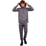 AARHON Erkek (ts2406) Düz Kapüşonlu Polar Eşofman Takımı (UK Beden S - XL), TS2248Charcoal, L