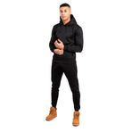 AARHON (TS2348BK Erkek Düz Kapüşonlu Polar Eşofman Takımı, Ts2295-siyah, XL