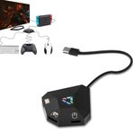 AARONMEI USB klavye ve fare adaptörü LED göstergeli tak ve çalıştır dönüştürücü PlayStation 4/3 Xbox One/360 Switch Lite ile uyumlu (Siyah)