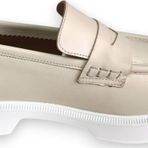 Aayak&Kabımofficial Hakiki Deri Kadın Loafer Makosen Casual Fiyonklu Günlük Ayakkabı Bej 41