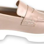 Aayak&Kabımofficial Hakiki Deri Kadın Loafer Makosen Casual Fiyonklu Günlük Ayakkabı Vizon 36