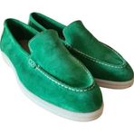 Aayak&Kabımofficial Hakiki Deri Yeşil Günlük Kadın Ayakkabı Loafer Makosen Yeşil 41