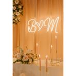 AB HOME Baş Harf Neon Tabela Düğün Nişan Kına için 50 cm
