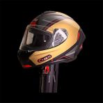 Ab+ Kan Grubu Damla Etiket Motorsiklet Araba Kask 3D Sticker Damla Etiket 7x2 cm 2ADET - Siyah - Kırmızı
