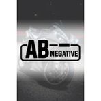 Ab- Negatif Kan Grubu Sticker - Oto Sticker - Araba Sticker - Motor Sticker - Cam Sticker - 11,5cm X 4,5cm - Siyah