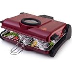 AB661 1200 W Bordo Elektrikli Izgara, Kokusuz ve Dumansız Mangal, Barbekü