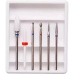 Aba Nails 6lı Set Seramik ve Elmas Freze Uç Törpü Makinesi Ucu Özellikleriyle Tırnak Bakımı