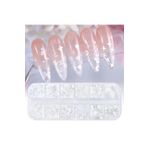 aba nails Parlak Beyaz Tırnak Süsleme Folyo Pulları Karışık Dizayn Kelebek Kalp Harfler Yıldızlar Nail Art
