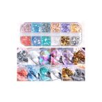 Aba Nails Tırnak Süsleme Yüki İnce Folyo Glitter Pulları Renkli Nail Art