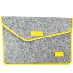 ABA Sarı Gri Keçe Laptop Çantası