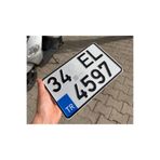 ABAGlobal QR KODLU STANDART MOTOR PLAKASI