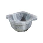 Abahanoğlu Mermer Mermer Kurna, Köşe Kurnası, Mermer Hamam Kurnası, Banyo Kutnası, Kurna - 45x45x25