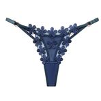 abandi Kadınlar için Dantel G-String Tanga Ayarlanabilir Seksi Alçak Iç çamaşırı Hiçbir Göster T-back Tanga Külot Bir Boyut, Papatya Mavisi, Tek Beden