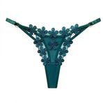 abandi Kadınlar için Dantel G-String Tanga Ayarlanabilir Seksi Alçak Iç çamaşırı Hiçbir Göster T-back Tanga Külot Bir Boyut, Papatya Yeşili, Tek Beden