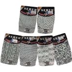 Abani Classic 6 Adet Desenli Seher Erkek Düğmeli Boxer 0011 - 2XL