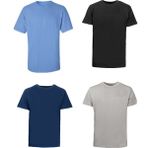 Abani Classic Tişört Fanila Promosyon Yarım Kol Sıfır Yaka 4 Renk 4’lü Paket - XL - Çok Renkli