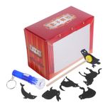 Abaodam 1 Set DIY Çin Gölge Kuklaları Kiti Çocuklar Eğitim Geleneksel Kuklalar Tiyatrosu Oyuncak Etkileşimli Hikaye Anlatma Kültürel Öğrenme İçin