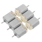 Abaodam 1 Takım 130 DC motor mini elektrikli hobi motorları fizik bilim laboratuvarları 6v dc motor küçük modeller DIY projektör motoru motor için oyuncak uçak modeli elektrik motoru silgi
