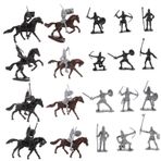 Abaodam 1 Takım At Modeli Çocuk Oyuncakları Çocuk Playset Asker Modelleri Alışveriş Merkezi Dekorasyon Mini Çocuklar Masa Ortaçağ Minyatür Figürler Playset Mini